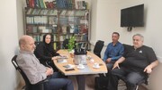 دیدار نویسنده کتاب‌های «سفرنامه یک گرجی از زاگرس تا قفقاز» با رئیس پژوهشکده زبان‌شناسی، کتیبه‌ها و متون