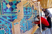 آغاز عملیات حفاظت و مرمت مقرنس‌های ضلع شمال غربی گنبد سلطانیه