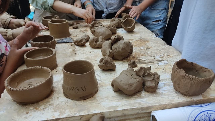 برگزاری ورکشاپ آشنایی کودکان با هنر سفال‌گری در خانه هنرهای سنتی و صنایع‌دستی ارومیه