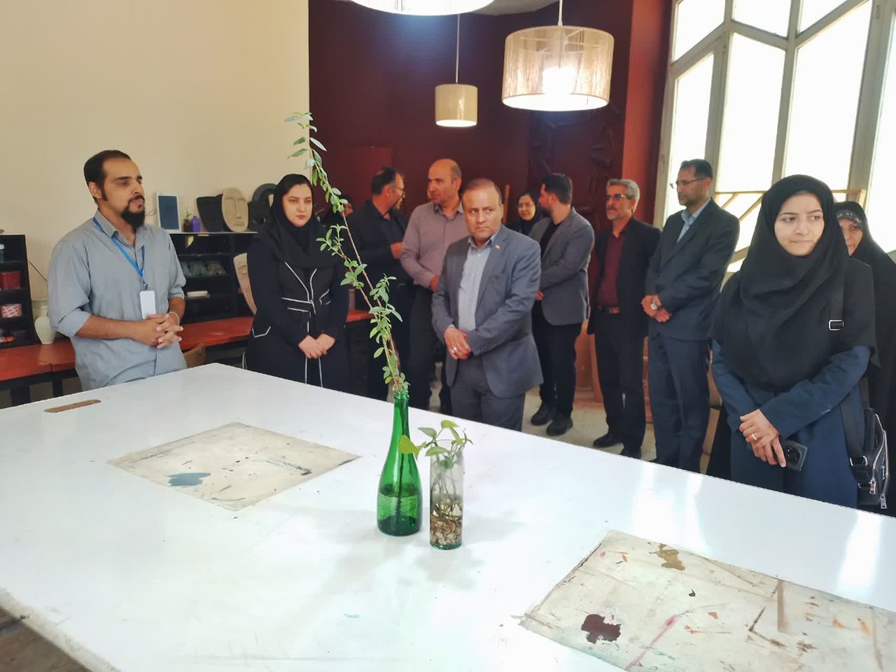 افتتاح نمایشگاه صنایع‌دستی خانه خلاق ملایر