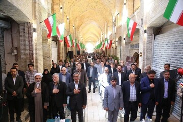 بهره‌برداری از  پروژه مسیر تشرف به حرم رضوی و احیای بازار تاریخی فرش مشهد