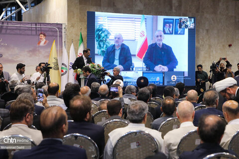 آیین افتتاح رسمی راه‌آهن اردبیل با حضور وبیناری رئیس‌جمهور پزشکیان