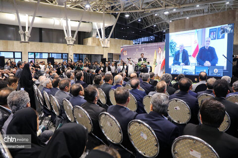 آیین افتتاح رسمی راه‌آهن اردبیل با حضور وبیناری رئیس‌جمهور پزشکیان