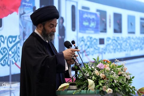 آیین افتتاح رسمی راه‌آهن اردبیل با حضور وبیناری رئیس‌جمهور پزشکیان