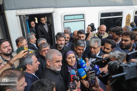 آیین افتتاح رسمی راه‌آهن اردبیل با حضور وبیناری رئیس‌جمهور پزشکیان