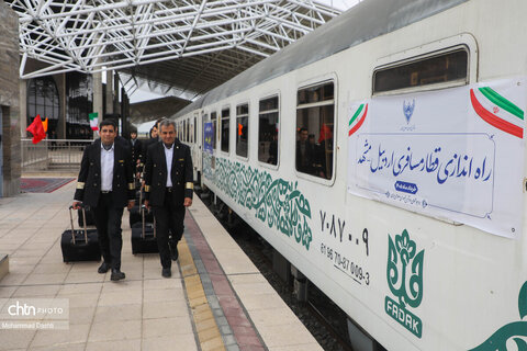 آیین افتتاح رسمی راه‌آهن اردبیل با حضور وبیناری رئیس‌جمهور پزشکیان