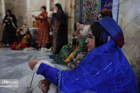 مسابقه نخ ریسی سنتی در سعدیه