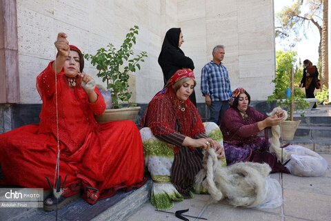 مسابقه نخ ریسی سنتی در سعدیه