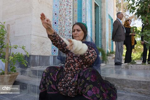مسابقه نخ ریسی سنتی در سعدیه