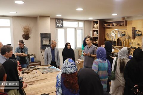 بازدید اصحاب رسانه از کارگاه ‌های صنایع دستی
