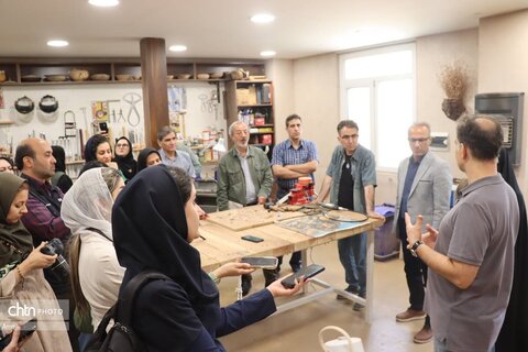 بازدید اصحاب رسانه از کارگاه ‌های صنایع دستی