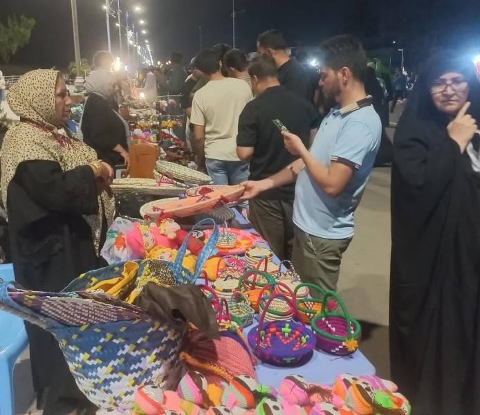 حضور ۲۱ صنعتگر ایلامی در چهل‌وهشتمین نمایشگاه صنایع‌دستی بازار کوت عراق
