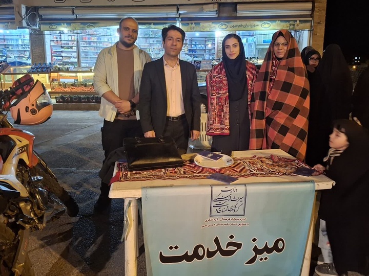 برپایی میز خدمت اداره میراث‌فرهنگی شهرستان مهدی‌شهر در اجتماع شب‌های اقتدار درجزین
