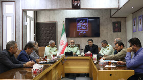 نشست مشترک فرمانده انتظامی با مدیرکل میراث‌فرهنگی قم