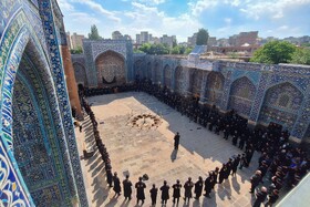 آیین سنتی طشت گذاری در مجموعه میراث جهانی شیخ صفی الدین اردبیلی