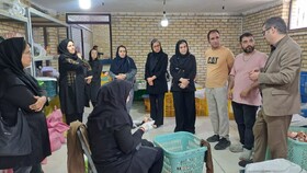 بازدید واحدها و کارگاه‌های تخصصی مسگری و چاقوسازی توسط معاون و کارکنان صنایع دستی استان زنجان