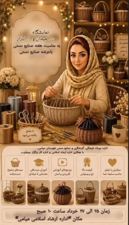 برگزاری نمایشگاه یک‌هزار میدان، یک‌هزار بازار به مناسبت هفته صنایع‌دستی در میامی