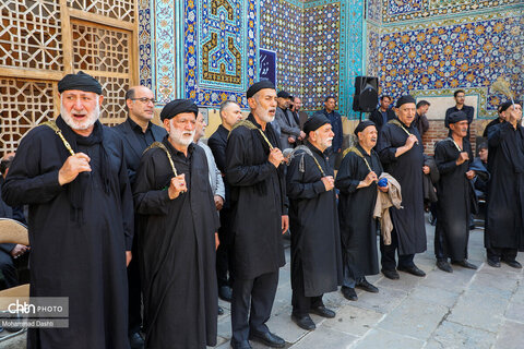 آیین سنتی طشت گذاری در مجموعه میراث جهانی شیخ صفی الدین اردبیلی