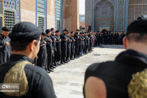 آیین سنتی طشت گذاری در مجموعه میراث جهانی شیخ صفی الدین اردبیلی