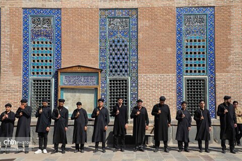 آیین سنتی طشت گذاری در مجموعه میراث جهانی شیخ صفی الدین اردبیلی