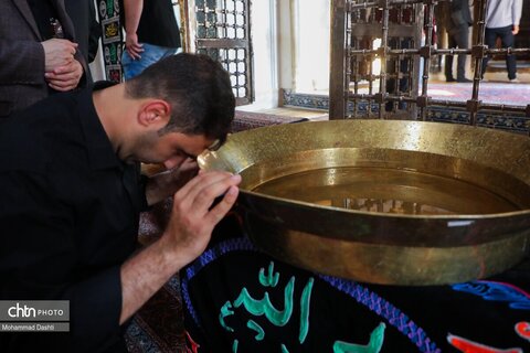 آیین سنتی طشت گذاری در مجموعه میراث جهانی شیخ صفی الدین اردبیلی