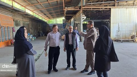 بازدید واحدهای صنعتی و کارگاه‌های تخصصی مسگری و چاقوسازی توسط معاون و کارکنان صنایع دستی استان زنجان