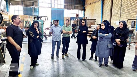 بازدید واحدهای صنعتی و کارگاه‌های تخصصی مسگری و چاقوسازی توسط معاون و کارکنان صنایع دستی استان زنجان