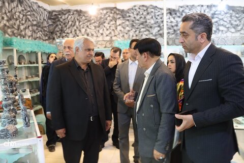 افتتاح بازارچه دائمی وتخصصی سنگ تراشی شهرستان طرقبه شاندیر