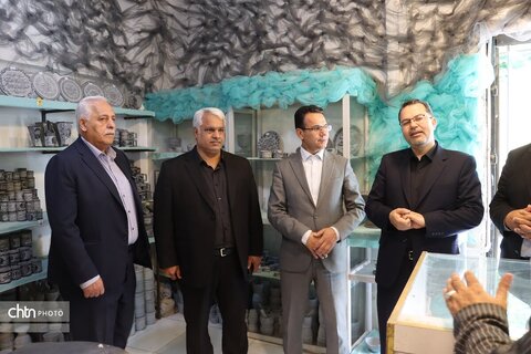 افتتاح بازارچه دائمی وتخصصی سنگ تراشی شهرستان طرقبه شاندیر