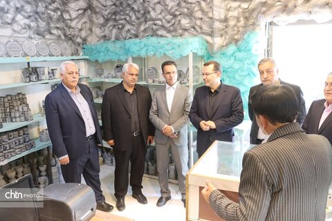 افتتاح بازارچه دائمی وتخصصی سنگ تراشی شهرستان طرقبه شاندیر