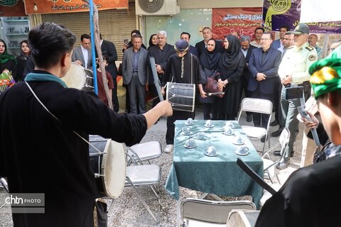 افتتاح بازارچه دائمی وتخصصی سنگ تراشی شهرستان طرقبه شاندیر