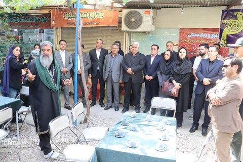 افتتاح بازارچه دائمی وتخصصی سنگ تراشی شهرستان طرقبه شاندیر