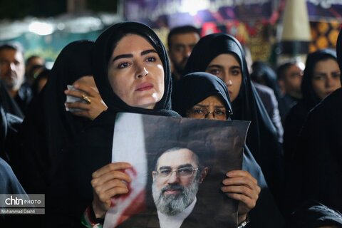 عزاداری شب دوم محرم در تجمع میدان بیعت اردبیل