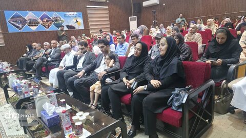 آیین رونمایی بزرگترین گلابتون دوزی ایران در قشم