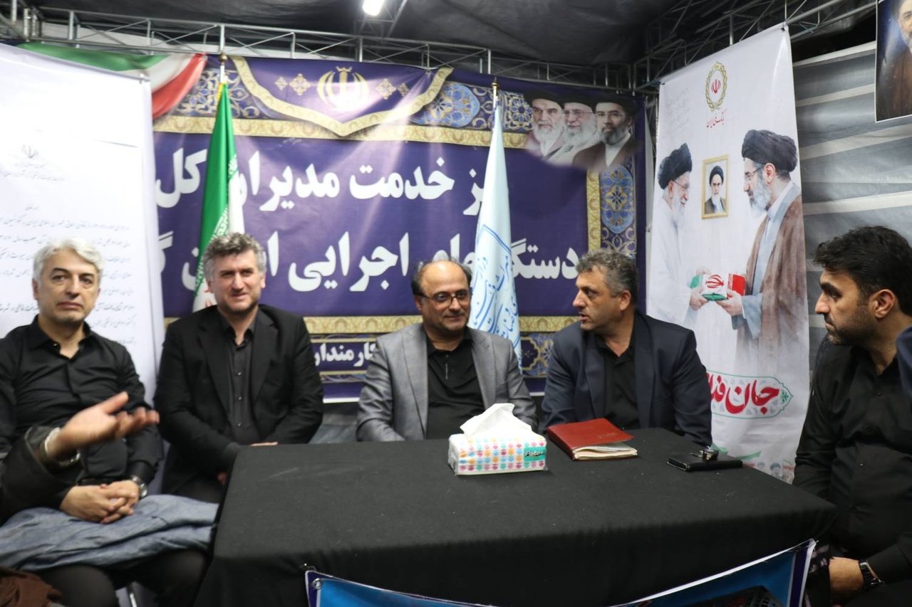 حماسه خدمت در شب چهارم محرم/ میز خدمت میراث‌فرهنگی گیلان در دل خیمه‌های حسینی برپا شد