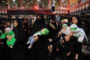 مراسم شیرخوارگان حسینی در حسینیه اعظم زنجان