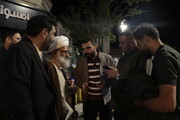 حضور آیت الله ملکوتی عضو مجلس خبرگان رهبری در تجمعات شبانه تبریز