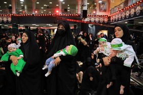 مراسم شیرخوارگان حسینی در حسینیه اعظم زنجان