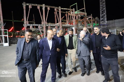 بازدید قائم مقام وزیر و معاون میراث‌فرهنگی از حسینیه اعظم زنجان