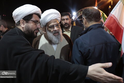 حضور آیت الله ملکوتی عضو مجلس خبرگان رهبری در تجمعات شبانه تبریز