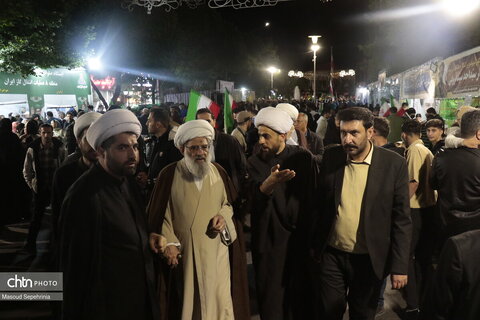 حضور آیت الله ملکوتی عضو مجلس خبرگان رهبری در تجمعات شبانه تبریز