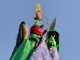 آیین ۹۰۰ ساله «علم شمشیری» در قشم