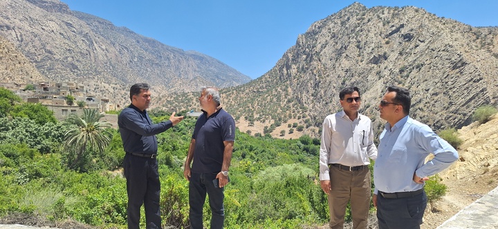 بازدید میدانی از پروژه‌های گردشگری روستای مارین گچساران