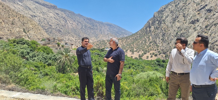 بازدید میدانی از پروژه‌های گردشگری روستای مارین گچساران