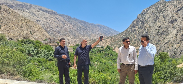 بازدید میدانی از پروژه‌های گردشگری روستای مارین گچساران