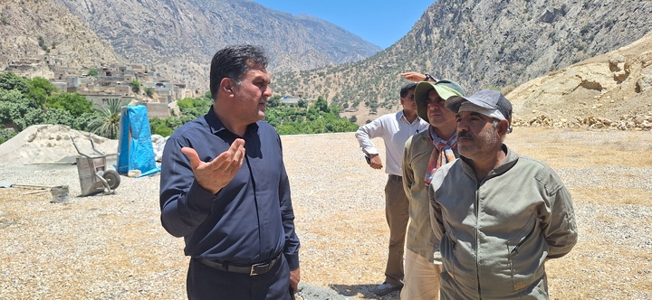 بازدید میدانی از پروژه‌های گردشگری روستای مارین گچساران