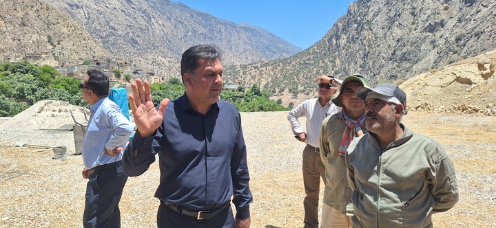 بازدید میدانی از پروژه‌های گردشگری روستای مارین گچساران