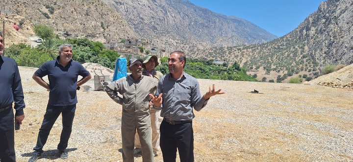 بازدید میدانی از پروژه‌های گردشگری روستای مارین گچساران