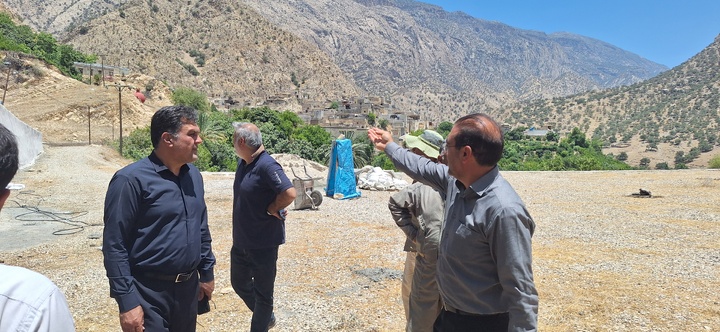 بازدید میدانی از پروژه‌های گردشگری روستای مارین گچساران