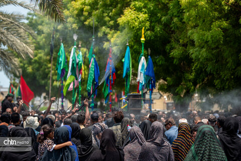 گزارش تصویری از برگزاری آیین‌های عزاداری روز عاشورا در جزیره قشم